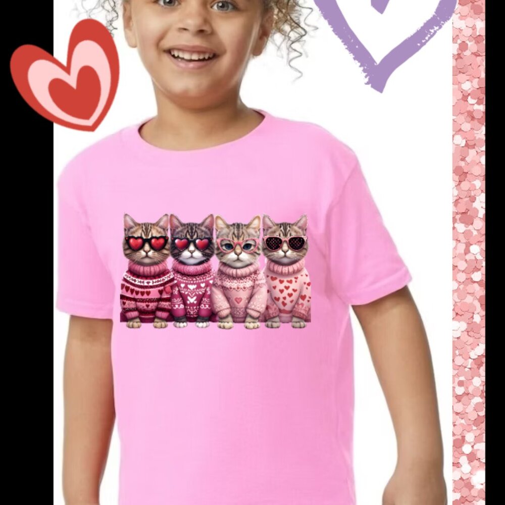 Adorable Cats in Sweaters Toddler Tee